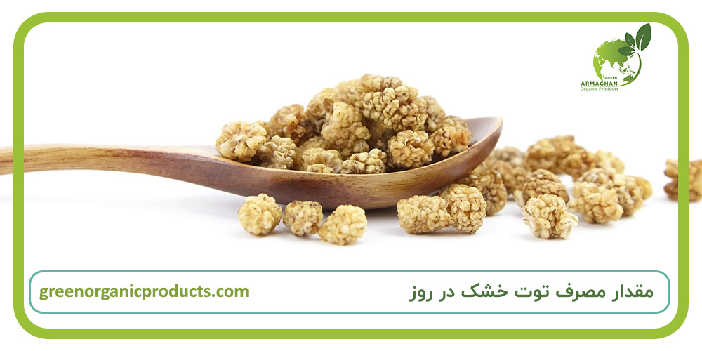 مقدار مصرف توت خشک در روز